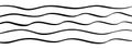 Undulate curve simple line vector background. Squiggly divider, wiggly hand drawn underline, wavy flow, abstract dynamic