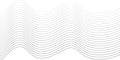 Undulate Grey Wave Swirl, frequency sound wave, twisted curve lines with blend effect.