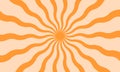 Undulate orange radial stripes background. Explosion, speed, flash or surprise comic styled effect. Sun, sunburst