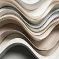 Undulating abstract forms with smooth, flowing curves create a wave-like pattern. Royalty Free Stock Photo