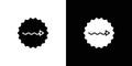 Undulating arrow icon Art design illustration