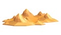 Undulating Desert Terrain Low Poly Vector, vector design Generative AI Royalty Free Stock Photo