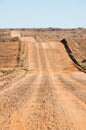 Undulating gravel road, Oodnadatta Track Royalty Free Stock Photo