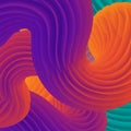 Undulating, intertwined forms create a mesmerizing abstract image with a smooth Royalty Free Stock Photo