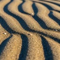 Undulating lines give a sense of movement, typical of desert or beach Royalty Free Stock Photo