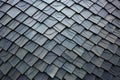 undulating pattern of roof slate