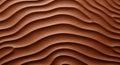 Undulating patterns resembling sand dunes or waves, with a texture similar to leather. The ridges Royalty Free Stock Photo