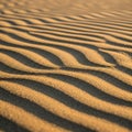 Sand dunes with alternating light and shadow patterns create a striking Royalty Free Stock Photo