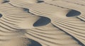 Undulating sand dunes with gentle curves Royalty Free Stock Photo