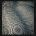 Undulating, wave-like pattern features repeated, parallel lines with a rhythmic flow. Royalty Free Stock Photo