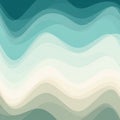 Undulating wave patterns in varying shades of blue and cream create an abstract Royalty Free Stock Photo