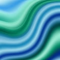 Undulating waves of blue and green hues create a fluid, abstract pattern with smooth Royalty Free Stock Photo