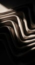 Undulating waves of fabric create a dramatic interplay of light and shadow. The folds, rich in Royalty Free Stock Photo