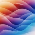 Undulating waves of overlapping colors create a dynamic abstract pattern Royalty Free Stock Photo
