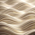 Undulating waves of white and gold create a fluid, abstract pattern. The image Royalty Free Stock Photo
