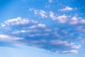 Undulatus clouds on sky. Royalty Free Stock Photo