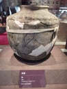 China clay pot, Unearthed cultural relics exhibition