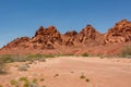 Unearthly landscape in Valley of Fire State Park, Nevada USA