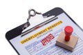 Unemployment Application Approved Royalty Free Stock Photo