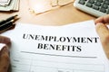 Unemployment benefits form.