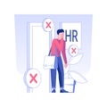 Unemployment isolated concept vector illustration.
