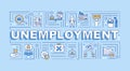 Unemployment word concepts banner