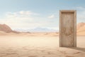 Unending Open door desert. Generate Ai