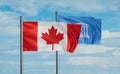 UNESCO and Canada flag