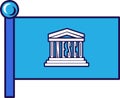 UNESCO Flagpole Flag Banner