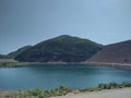 UNESCO Global  Geopark high island in Hong Kong saikung  awesome nature hot weather Royalty Free Stock Photo