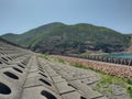 UNESCO Global  Geopark high island in Hong Kong saikung beautiful destination Royalty Free Stock Photo