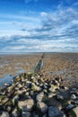 UNESCO-protected Wadden Sea between Ameland and Schiermonnikoog in the north of the Netherlands