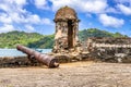 UNESCO World Heritage Site Fort San Jeronimo located in Portobelo, Panama Royalty Free Stock Photo