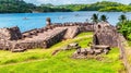 UNESCO World Heritage Site Fort San Jeronimo located in Portobelo, Panama Royalty Free Stock Photo