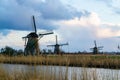 Unesco world heritage windmills of Kinderdijk Royalty Free Stock Photo