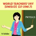 UNESCO World Teachers` Day Graphic and Illustration