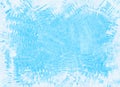 Uneven frozen ice blue frame backgrounds Royalty Free Stock Photo