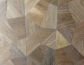 Uneven polygonal parquet Royalty Free Stock Photo
