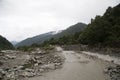 Uneven road in mountain