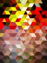 An unexampled and adorable pattern of geometric illustration of colorful squares Royalty Free Stock Photo