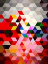 An unexampled elegant colorful geometric pattern of designing shapes of rectangles Royalty Free Stock Photo