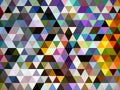 An unexampled geometric designing pattern of triangles Royalty Free Stock Photo