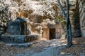 The unexcavated cave at Bet Sbe`arim National Park in kiryat Tivon, Israel