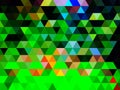 An unexcelled glamorous artistic design of colorful graphic pattern of triangles