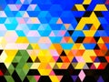 An unexcelled radiant pattern of digital illustration of designing colorful tiles