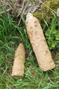 Unexploded shells from First World War