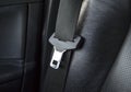 Unfastened seat belt during driving Royalty Free Stock Photo