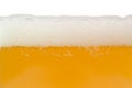 Unfiltered beer with foam Royalty Free Stock Photo