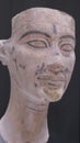 An unfinised bust of Queen Nefertiti Amarna period (BC 1353-1336)