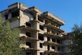 Unfinished, abandoned apartment block building Royalty Free Stock Photo